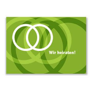 Wir heiraten!, Hochzeitskarten