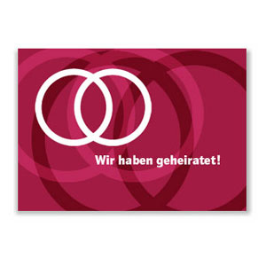 Wir haben geheiratet!, Hochzeitskarten