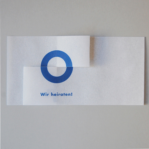 Design-Hochzeitskarten: Wir heiraten!