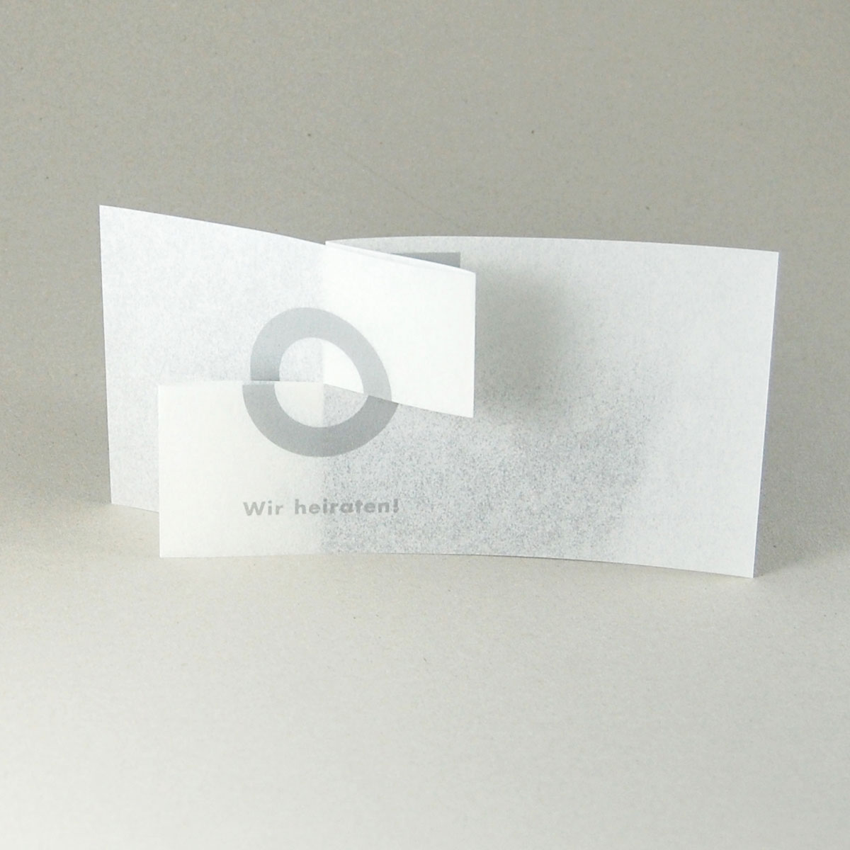 Design-Hochzeitskarten: Wir heiraten!