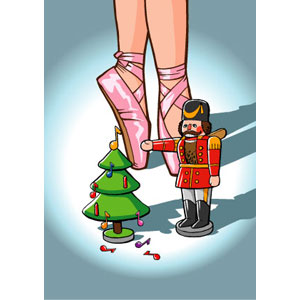 Nussknacker. Illustration aus einer Plakat-Serie f�r das Sinfonieorchester