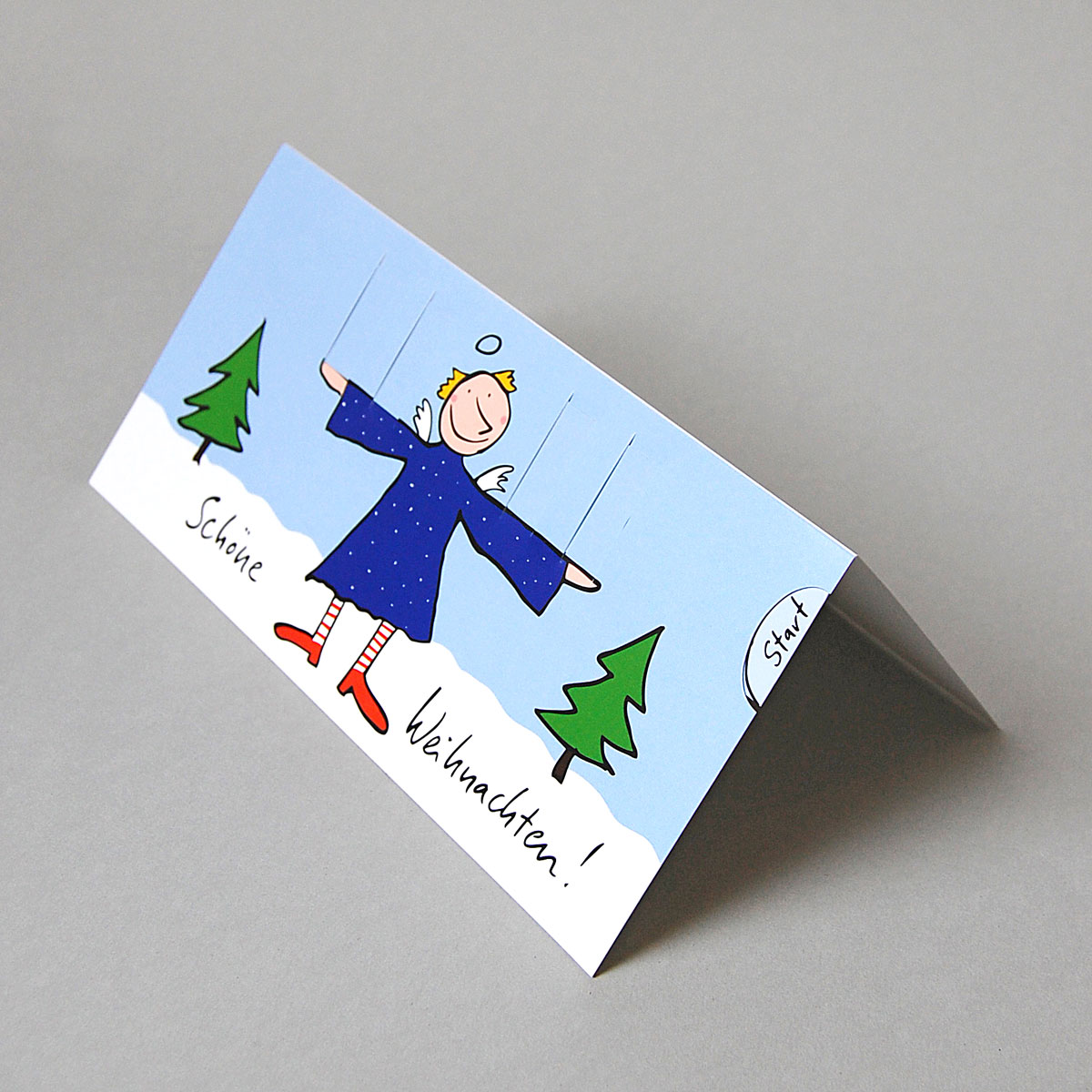 Schöne Weihnachten! eine Adventskalenderkarte zum Basteln