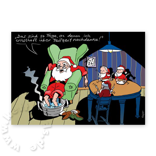 Teilzeit?, Weihnachtskarte