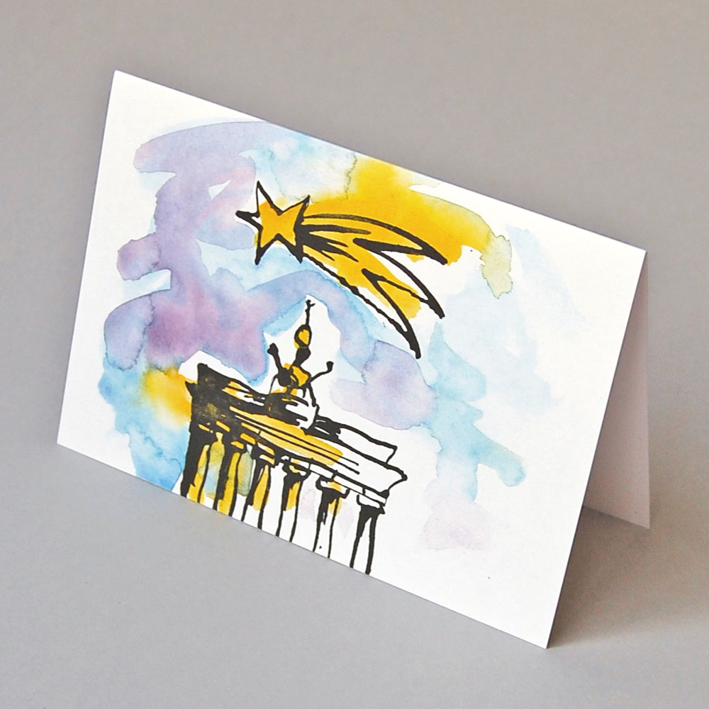 Weihnachtskarten: Brandenburger Tor, Berlin