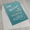 Wahrheit ist die Tochter der Zeit, Handlettering