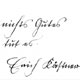 ein Gedicht von Heinz Erhard in Sütterlin