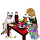 Dinner, 3D-Illustrationen