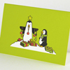 Pinguine, witzige Weihnachtskarten