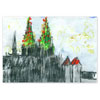 K&ouml;lner Weihnachtskarten: Dom vom Rhein aus