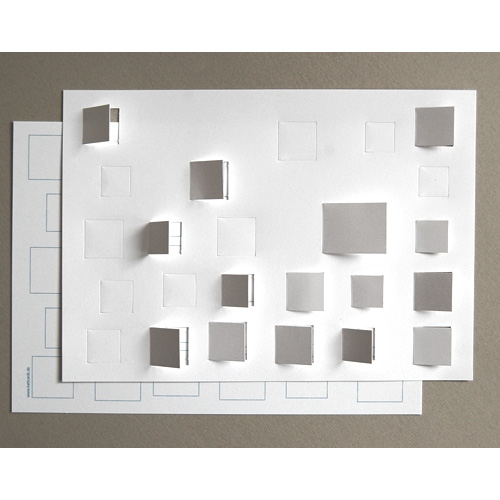 weißer Blanko-Adventskalender DIN A4 mit 24 vorgestanzten Türchen