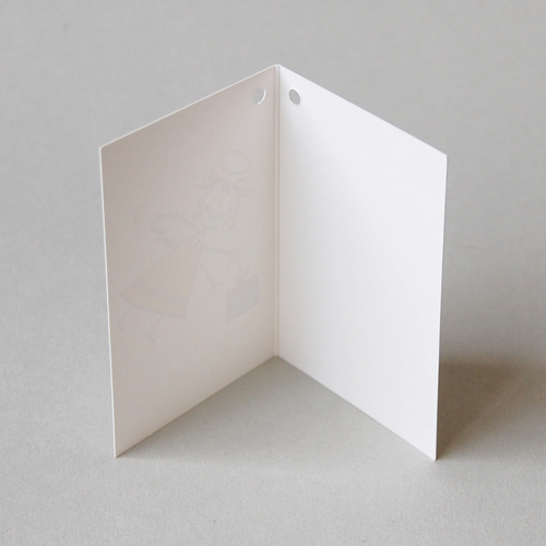 Geschenkanhänger mit Engelchen mit Geschenk