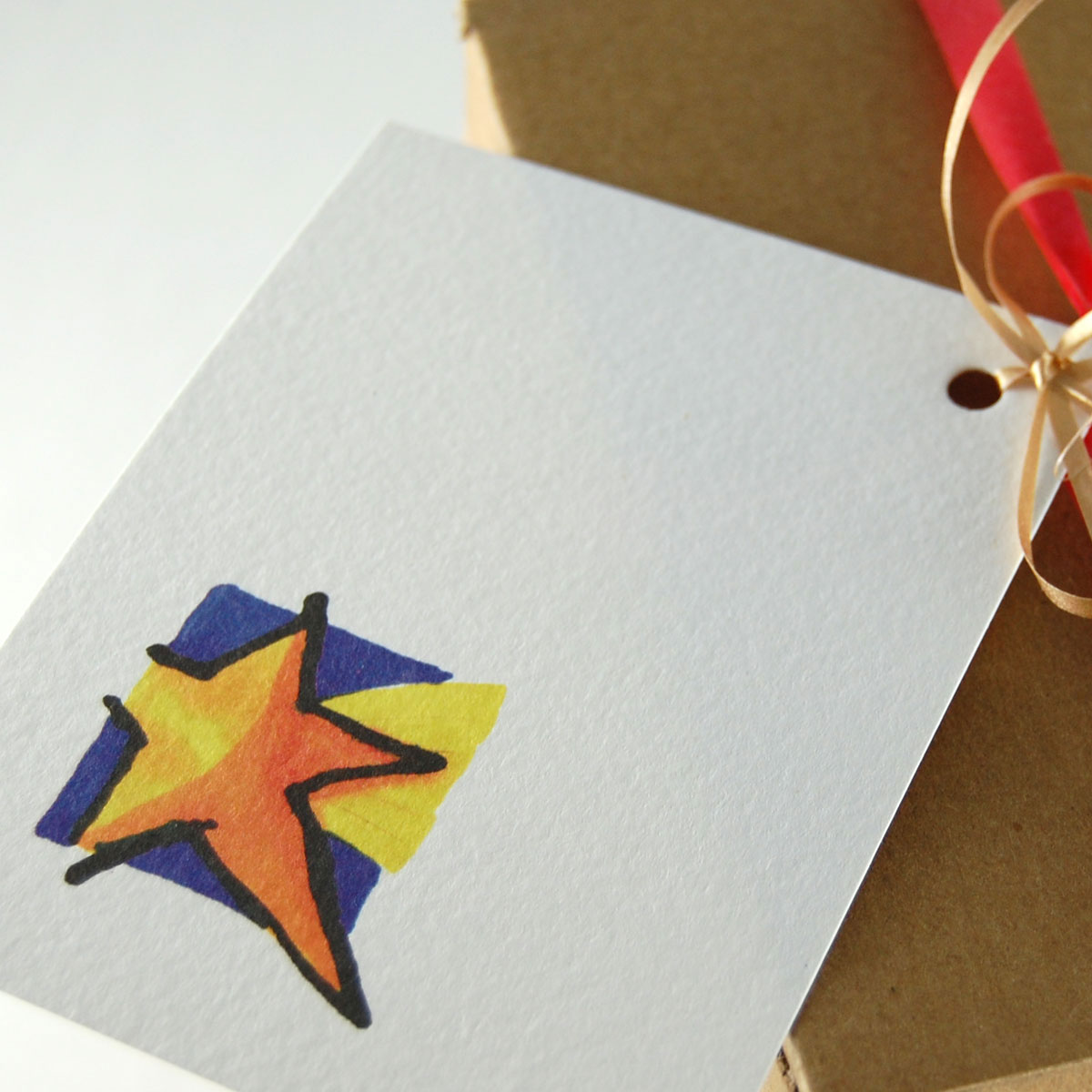 schöne Geschenkeanhänger für Weihnachten: Stern
