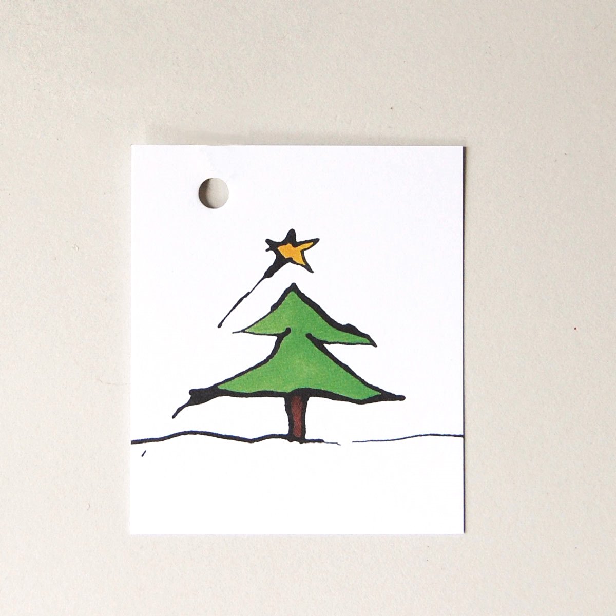 Weihnachts-Geschenkanhänger: Baum