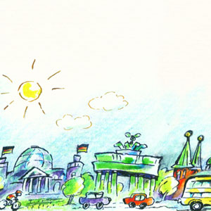 Briefpapier mit Berliner Motiven