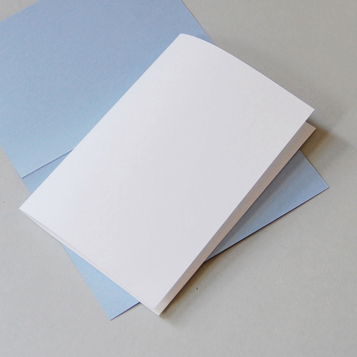 weiße Einlegeblätter 14,5 x 20,3 cm, zum einmal Falten für Klappkarten DIN A6