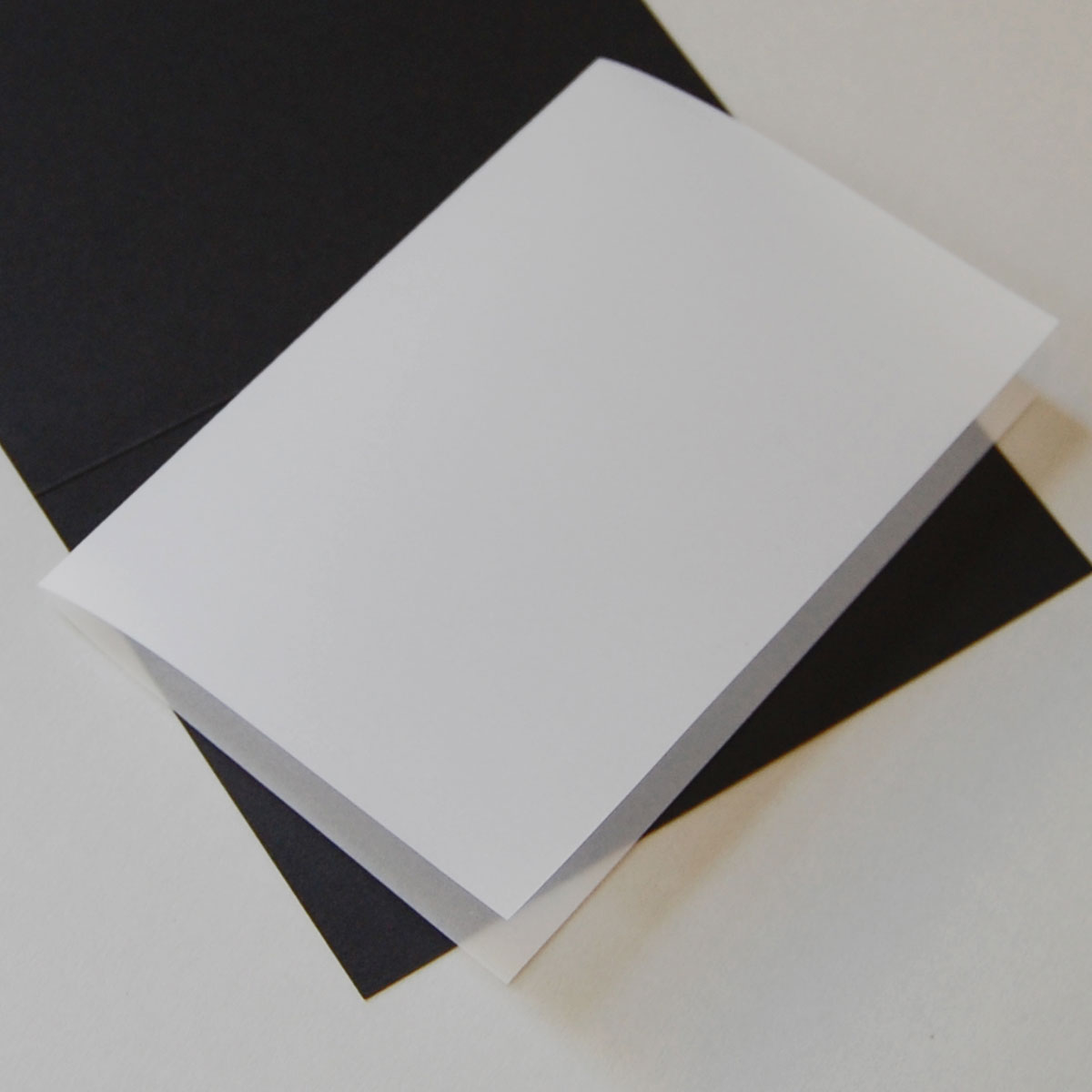 transparente Einlegeblätter 16,3 x 22,6 cm für Klappkarten im Grußkartenformat