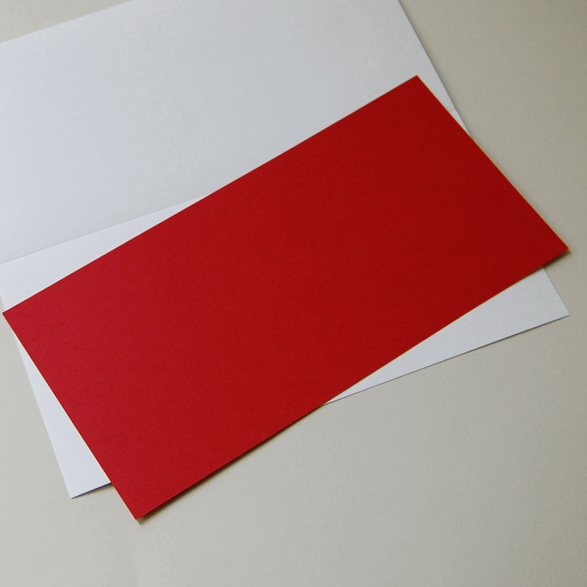 rote Einlegeblätter 10,3 x 20,8 cm, für Klappkarten DIN lang