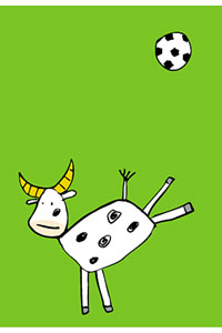 Fussballkuh, Fussball-Motive