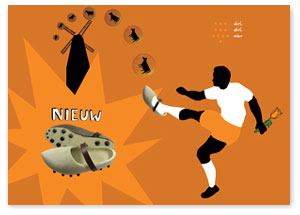 Holland/Niederlande, nationale Fußball-Postkarten