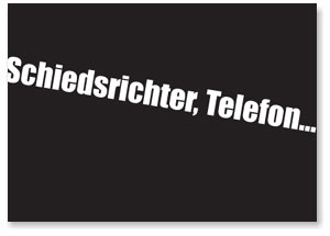 Schiedsrichter Telefon, Fußball-Postkarten