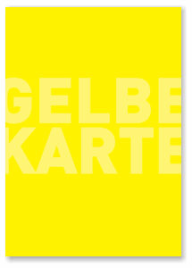 Gelbe Karte, Fußball-Postkarten