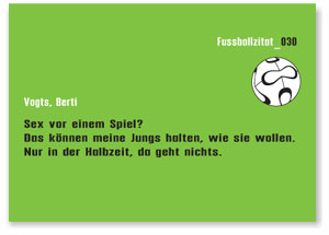 Sex vor dem Spiel? Fussballzitate