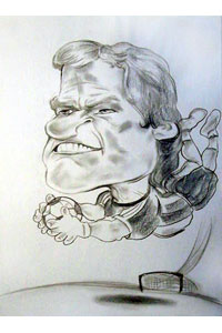 Oliver Kahn, Fußballer-Karikatur