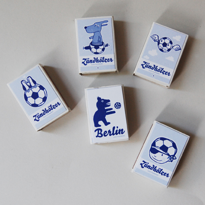 Zündhölzer für Fußballfans, alle Vorderseiten