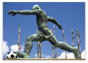 Mauerspieler, Berlin am Ball, Fußball und Kunstwerke
