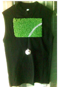 Fußball T-Shirt und Weste