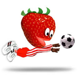 fußballspielende Erdbeere, Torwart