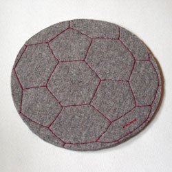 Fussball Design-Filzkissen