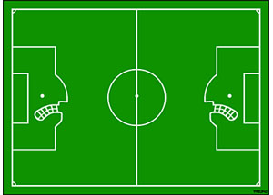 Fußball-Frühstücksdeckchen