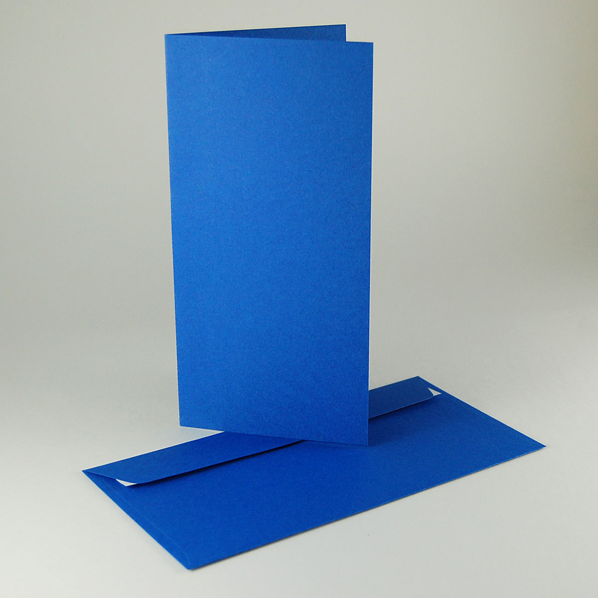 blaue Blankokarten mit passenden blauen Umschlägen DL