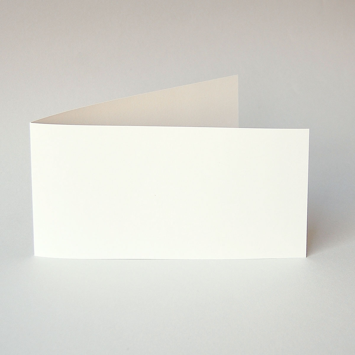 altweiße edle Blankoklappkarten, extralang, Munken Pure 300 g/qm