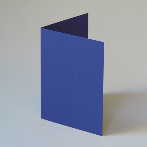 königsblaue Recycling-Blankoklappkarten