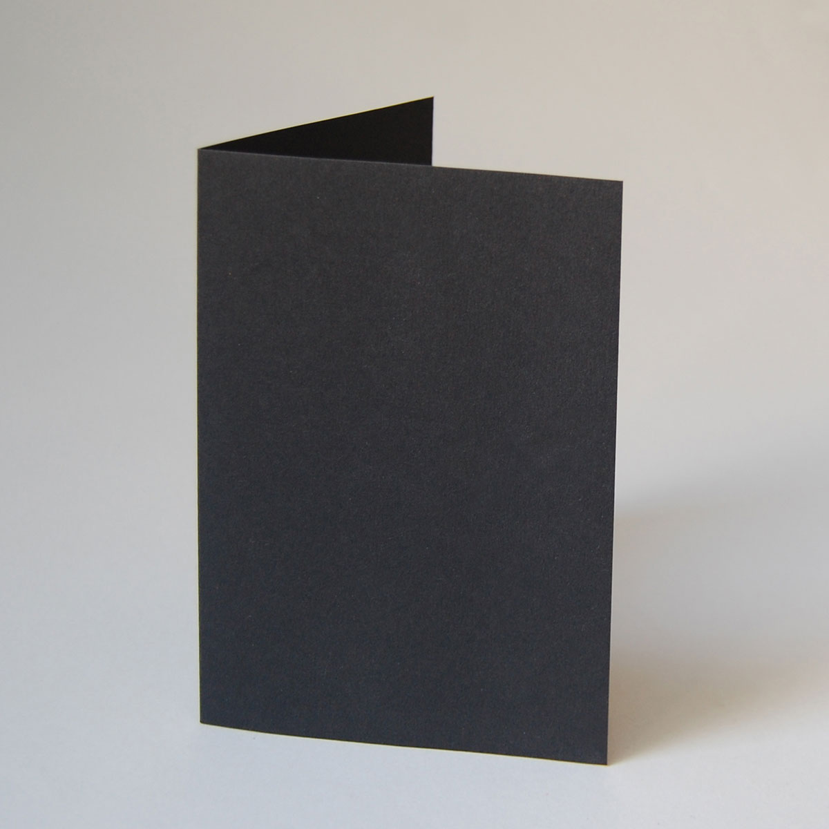 schwarze Blankoklappkarten, Recyclingkarton