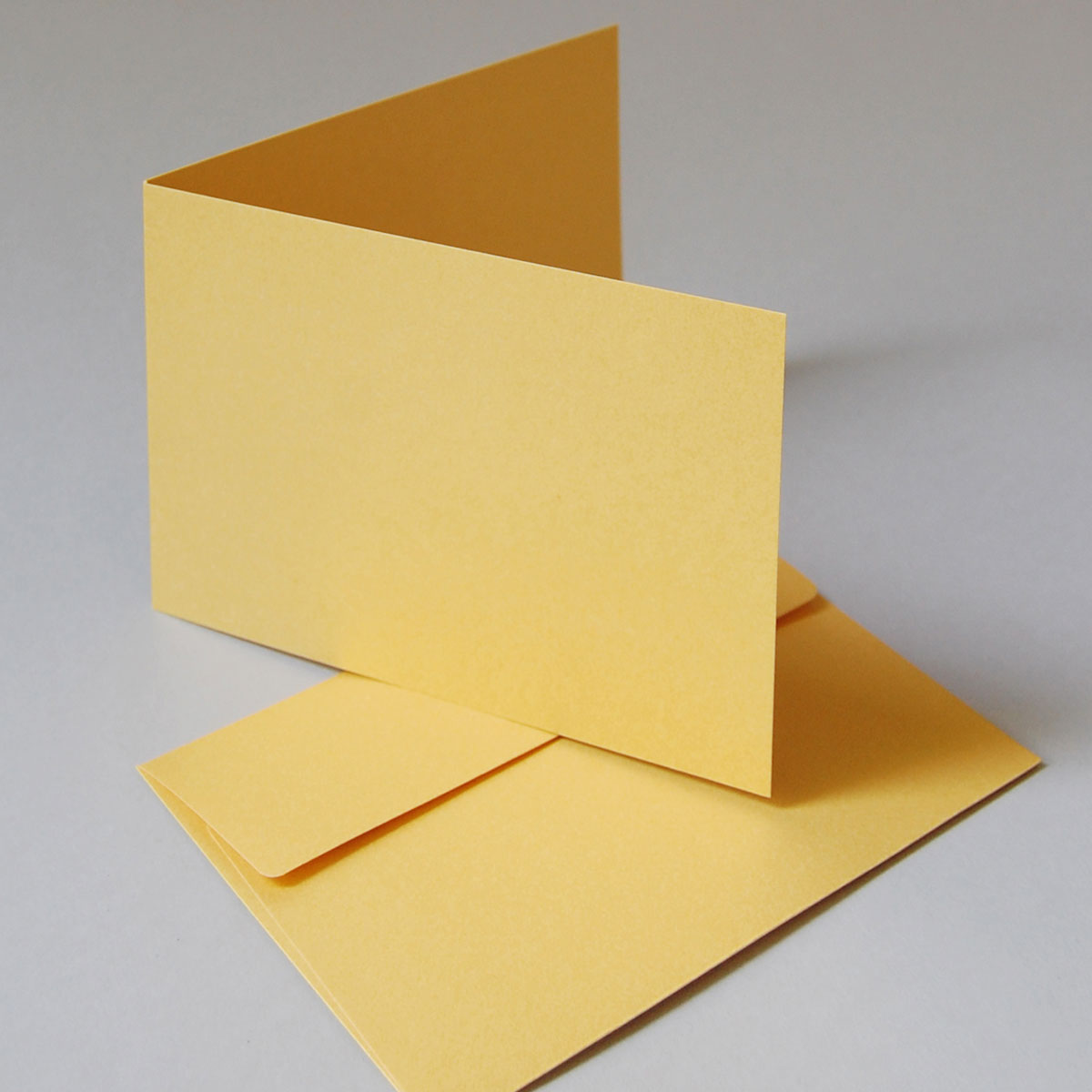 goldene Blanko-Klappkarten, Recycling mit passenden Recyclingumschlägen
