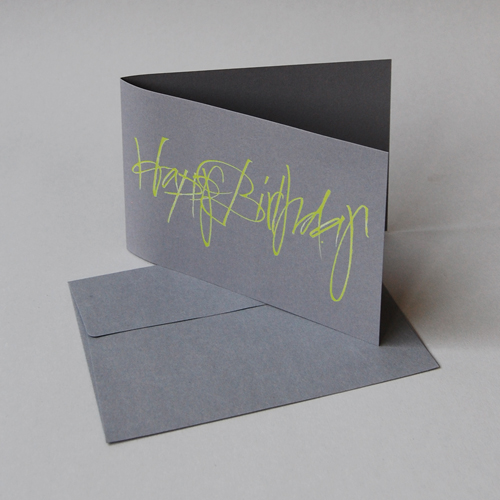 Happy Birthday, Recycling-Glückwunschkarten
