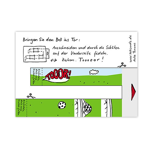 Tooor! Fußballkarten zum Basteln
