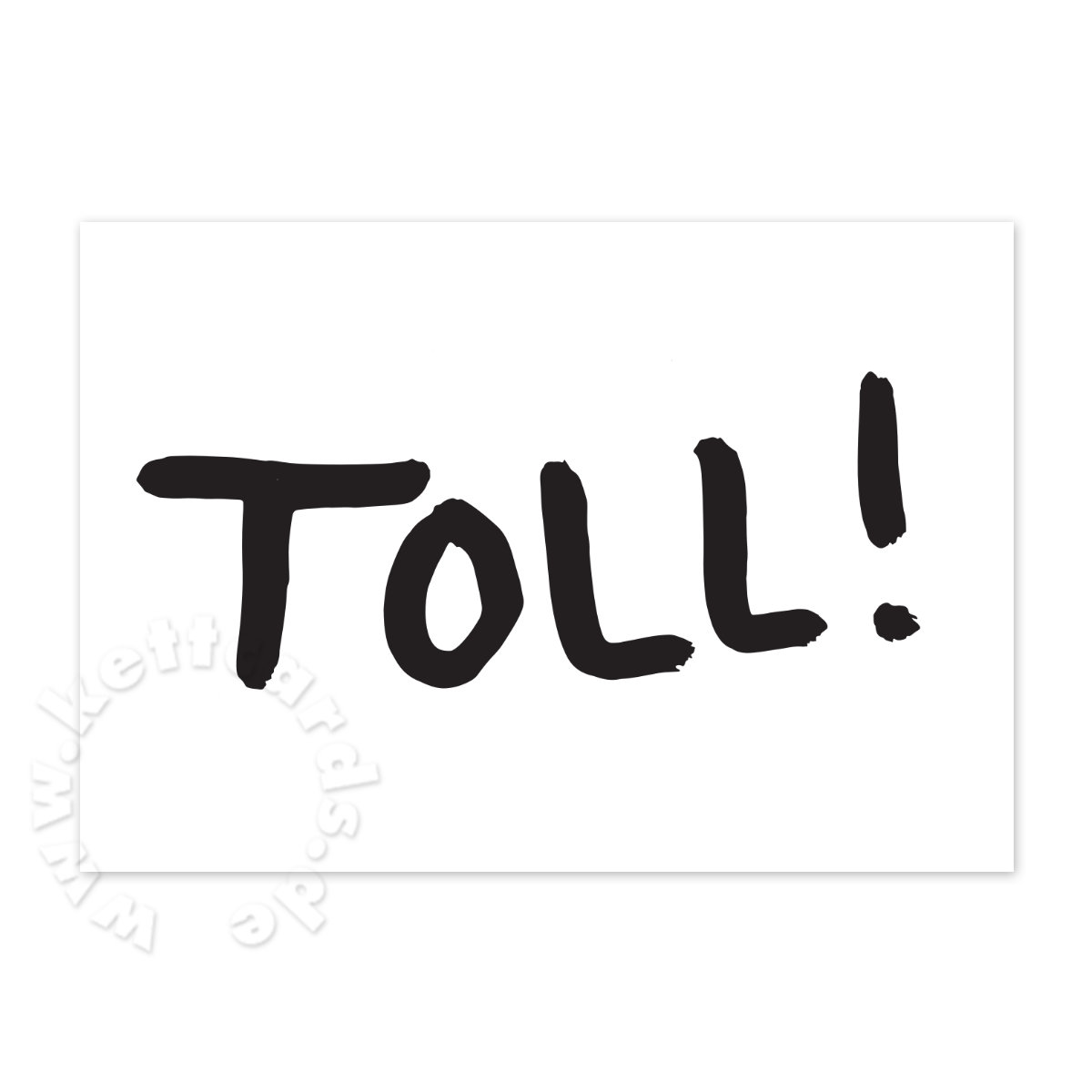 Toll! positive Recyclingklappkarten