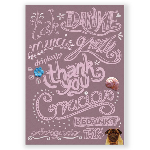 Danke, tak, merci, thank you, grazie, dziekuje, gracias, bedankt, tack, obrigado, Grußkarten zum Bedanken
