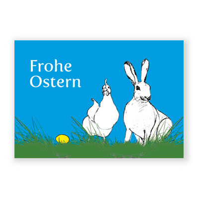 Frohe Ostern, moderne Osterkarten