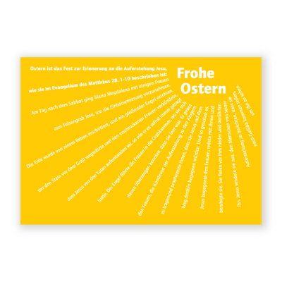 Frohe Ostern - Osterkarte mit Bibeltext, christliche Osterkarten