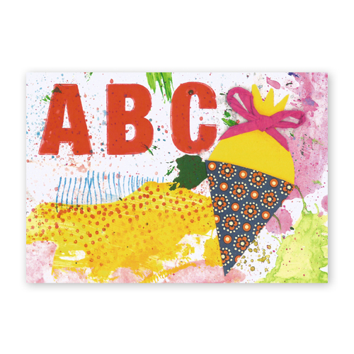 ABC, illustrierte Karten zum 1. Schultag