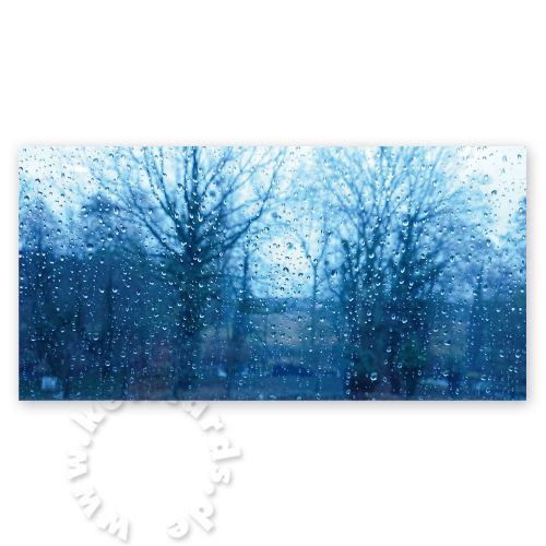 Regen, Karten für den Trauerfall mit Foto