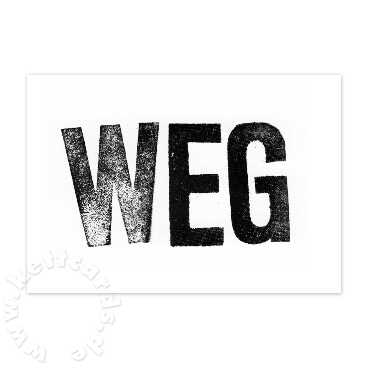 WEG, gestempelte Grußkarten
