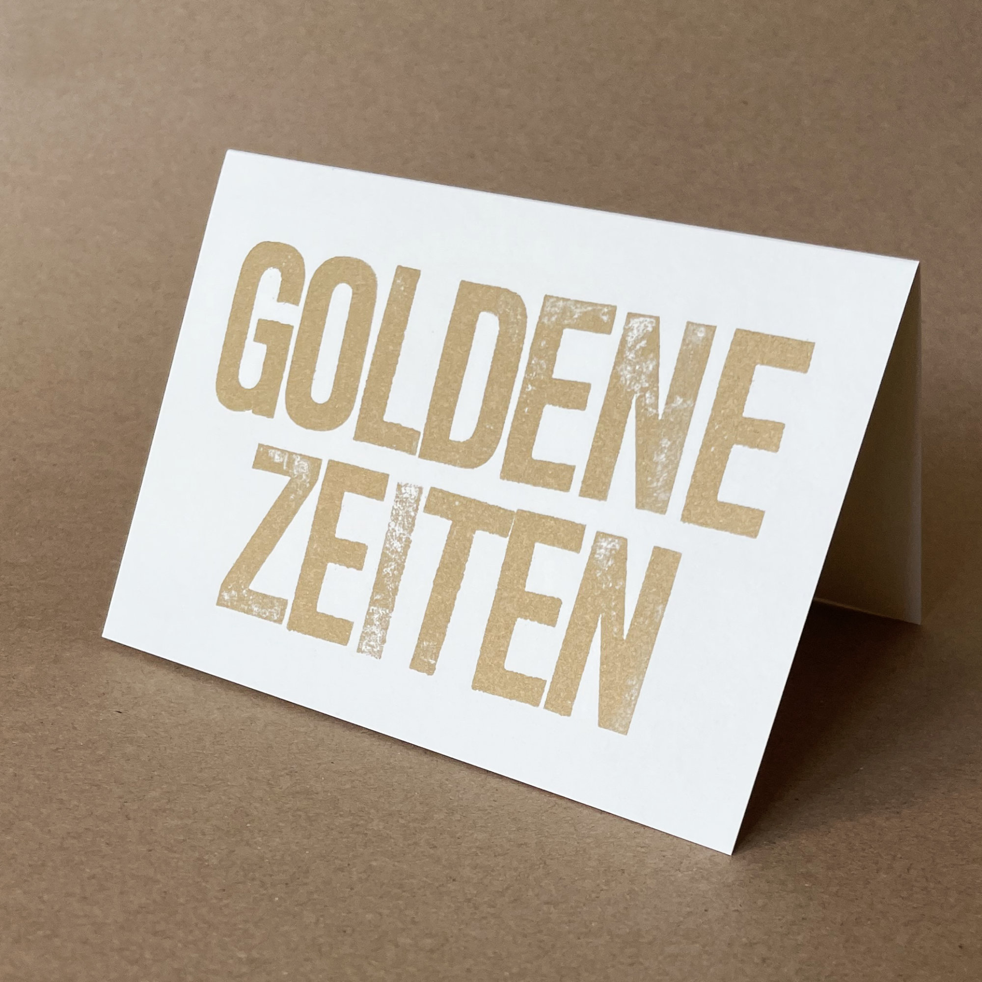 GOLDENE ZEITEN, gestempelte Grußkarten für viele Gelegenheiten