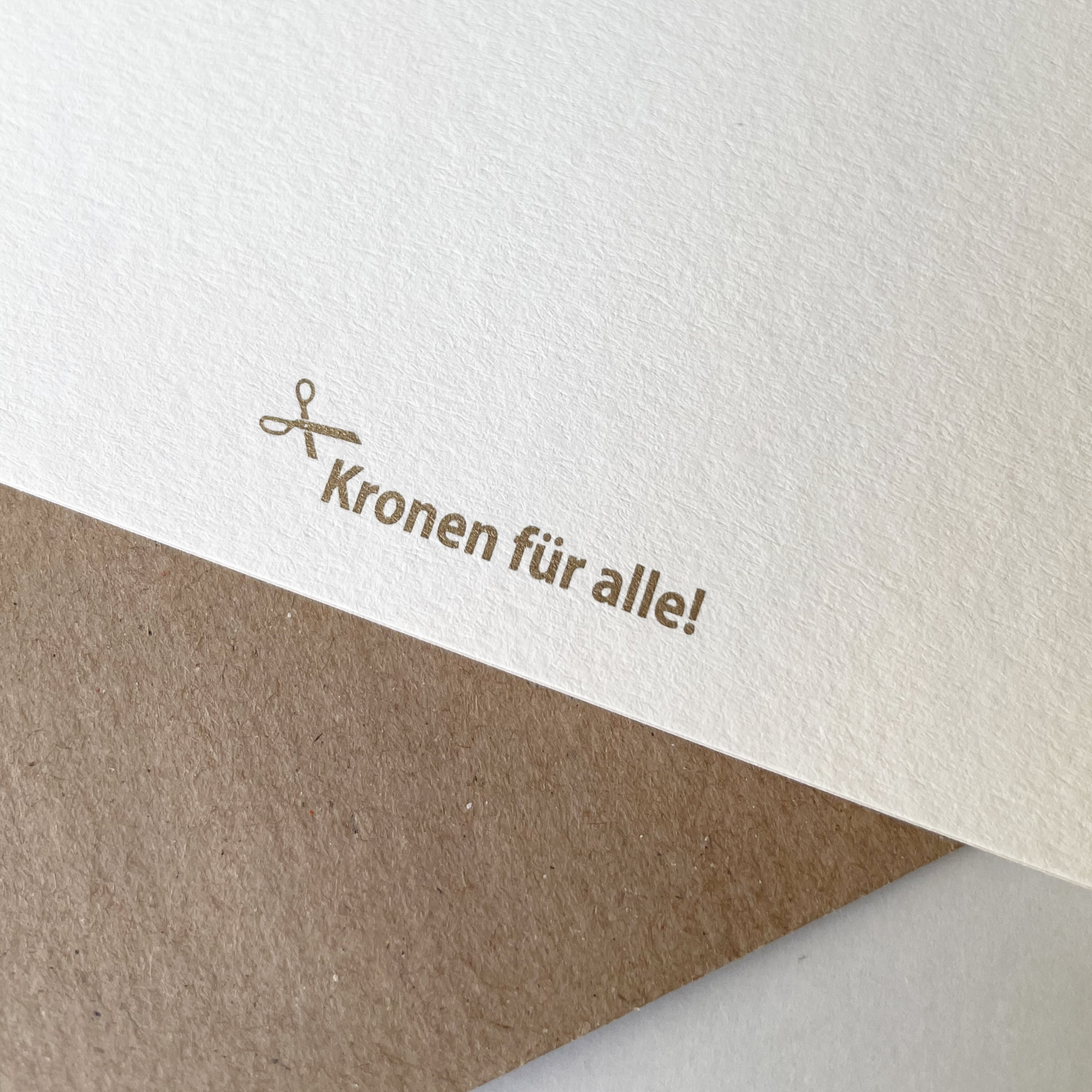 Kronen für alle! Grußkarten zum Wiederverwenden