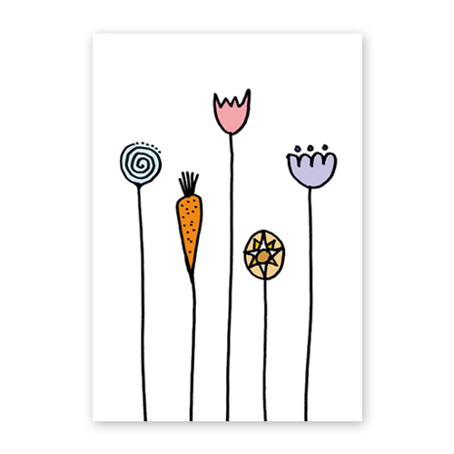 Osterschmuck, Osterkarten im Hochformat